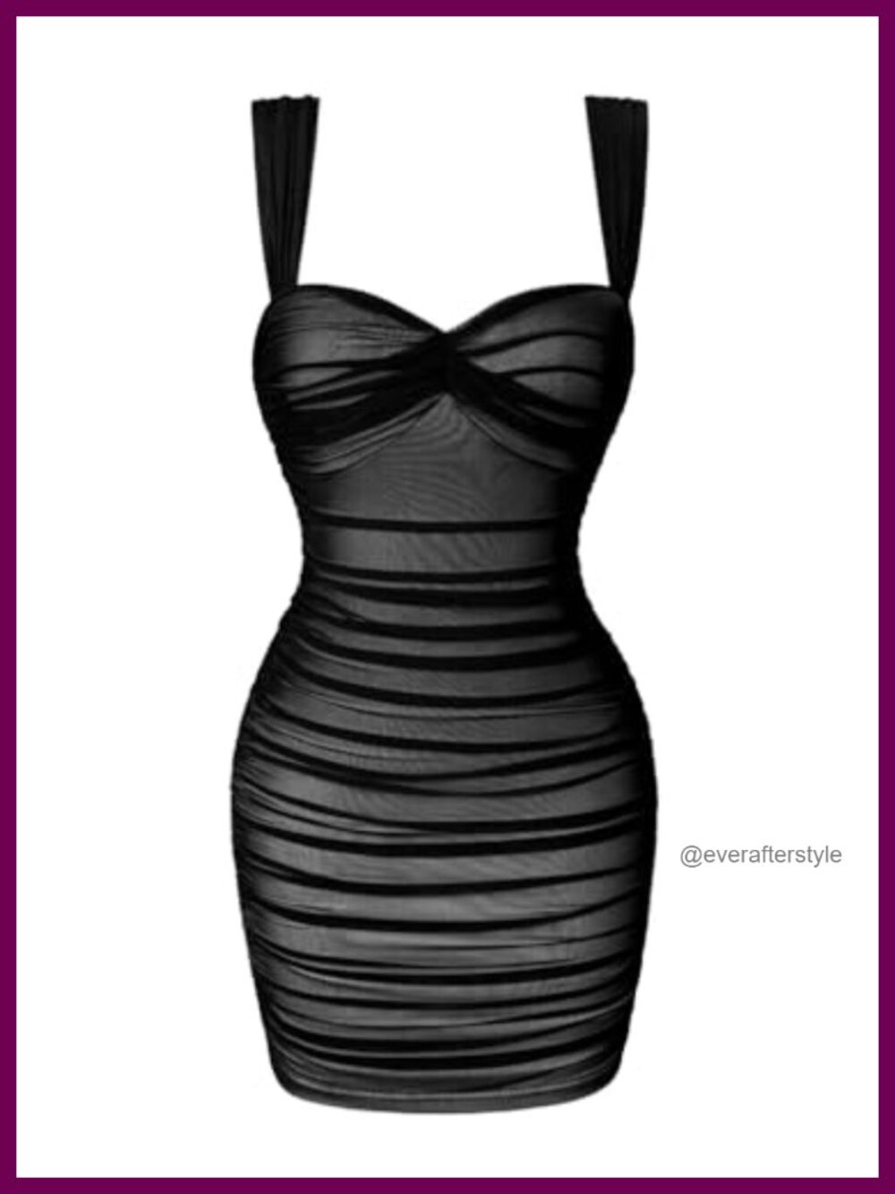 Square Neck Sleeveless Bodycon Ruched Mini Dress Formal Party